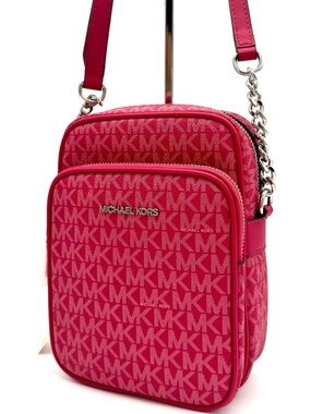 Michael Kors Medium NS Chain Xbody Bag Dark Raspberry